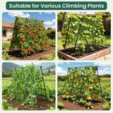 OTOSUNNY Cucumber Trellis for Raised Garden Bed, 50 x 48 in, Black