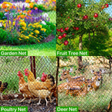 Poultry Netting for Chicken Run, 25x50ft Garden Netting with 1" Square Mesh