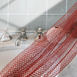 BELLANOMI African Exfoliating Net Sponge, Authentic, Ethically sourced from Nigeria, 45 inches Long, Back Scrubber for Daily use (Copper Brown)