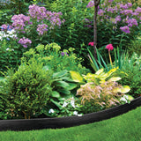Master Mark Landscape Edging Coil, 40 ft x 4 inch Tall Garden Edging Border for Lawn and Pathways, Terrace Board, Black, 10 Stakes