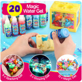 Magic Water Elf Toy Kit, Aqua Fairy Water Gel Kit with 20PCS Magic Gels and Animal Molds, Gift for Christmas, Easter, Birthday,Creative Art Craft Kits for Girls Boys 6 7 8 9 10 Year Old