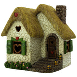 PRETMANNS Fairy Garden Houses for Outside – 7 Inch Fairy House with Opening Door – Miniature Fairy Garden Accessories Outdoor for Adults – Durable Fairy Village Décor