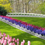 CooTentler Garden Edging Border No-Dig 13FT White 9.3 Inch Tall Landscape Edging with 14pcs Stakes for Decorate the Garden