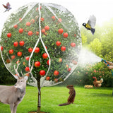 Fruit Tree Netting 2 Pack 8x8 FT with Drawstring & Zipper - Reusable Plant Protection Bag, Heavy Duty PE Mesh Cover for Blueberry Bushes - Blocks Birds/Deer/Squirrels