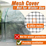 Gardzen Mini Greenhouse with Mesh Cover, Portable Outdoor Greenhouse, Enhanced Ventilation, Ideal for Spring, Summer & Fall, 36.2"(L) x18.9(W) x33.3(H)