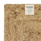 COTTON CRAFT Jute Braided Table Runner - 13x36 inches Natural Table Runner