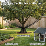 Hortifan 7.5 x 100 FT Bird Netting,1/2" Mesh Garden Netting,100PCS Zip Tie