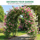 SUNYRISY 71" x 47" x 83" Garden Arch Trellis for Climbing Plants Outdoor