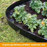 4 inch Tall Landscape Edging No Dig 33FT Garden Edging with 30 Spikes, Landscape Edging Border for Landscaping, Lawn, Flower Beds, Grass, Yard