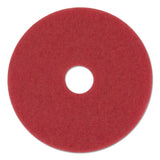Boardwalk 4020RED Standard Floor Pads, 20" Diameter, Red (Case of 5)