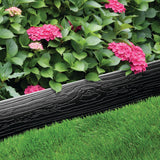 Master Mark Landscape Edging Coil, 40 ft x 4 inch Tall Garden Edging Border for Lawn and Pathways, Terrace Board, Black, 10 Stakes