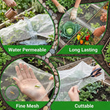10FT x 20FT Garden Netting Ultra Fine Mesh Netting Plant Cover Insect Bird Netting Barrier for Garden Protection Row Cover for Raised Beds/Greenhouse Vegetables Fruits Flowers Trees