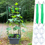 HFXXAD 70Pcs Tomato Hooks with String, Tomato Support Hooks, Tomato Holder Hooks & Plant Support Clips with 33.3ft Twine to Prevent Tomatoes from Pinching or Falling Off