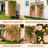 Sciengarden 2 Pack Wood Garden Decor Trellis for Climbing Plants Outdoor