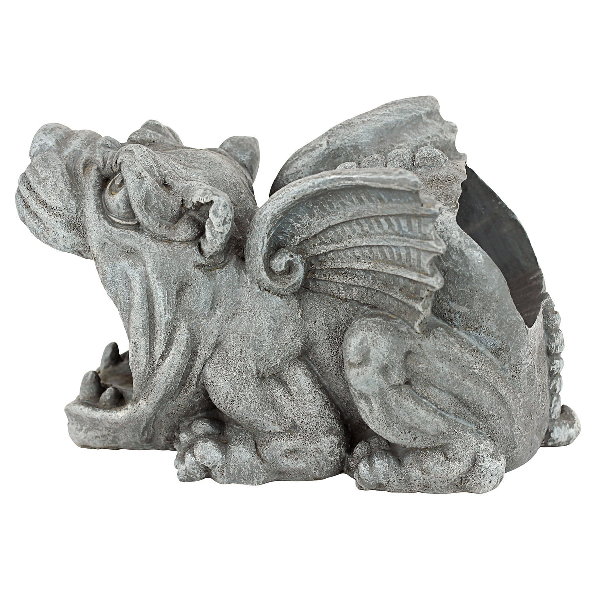 Design Toscano Roland the Gothic Gargoyle Gutter Guardian Rain Downspout Extension Outdoor Statue, 10 Inch Long, Cast Stone Resin, Grey Stone Finish