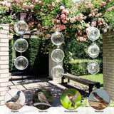 Bird Deterrents for Outside, Reflective 3D Stainless Steel Wind Spinners, Garden Decor, Bird Scare Devices to Keep Woodpeckers, Pigeons Away from Your House, Patio, Orchards