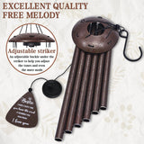 Bestie Gifts for Women, 32" Bronze Wind Chimes, Best Friend Birthday Gifts for Women, Friendship Gift for Birthday Christmas, Unique Bestie Gift Ideas for Woman Female Bestfriend BFF, Home Decor