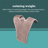 Homedics Vibration Heated Shoulder Massager Wrap, Comfort Pro Elite, Soft Fabric, Tension Relief, 2 Speeds & Styles, Long, NMS-450H