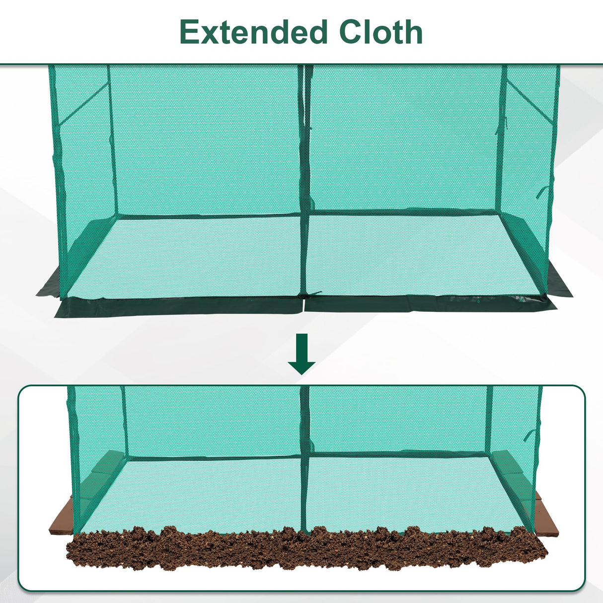Toriexon Crop Cage Plant Protection Tent 6.5 x 10 x 6.5 Feet