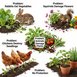 3Pack Plant Protector from Animals, 9pcs Wire Plant Protectors Metal Mesh Plant Cages, 11.8 x 15.7 Inch Outdoor Plant Guards for Rabbits Chicken Squirrels and Garden Protection