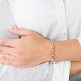 Barzel 18K Gold Plated Elephant Bracelet For Women Elephant Jewelry (Gold BR158)