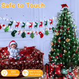 Ollny Christmas Lights Cool White, 600LED 197FT Christmas Tree Lights IP67 Waterproof, Plug in Fairy Lights with Remote 8 Modes Timer, Xmas Light for Outdoor Indoor House Holiday Decor