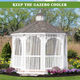 39 x 10 Ft Mosquito Netting for Patio, White Mosquito Net for Garden