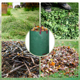 Dntorx 72 Gallons Leaf Bags Lawn Bags, 3 Packs Reusable Yard Waste Bags With Reinforced Handles, Collapsible Garden bag For Leaves,Grass,Storm Debris,Construction Waste, Standable&Foldable