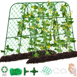WLLEYAY Large U-Shape Cucumber Trellis for Raised Bed,49.2x49.2x23.6in