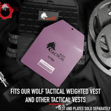 WOLF TACTICAL Curved Weight Vest Plates – 5.75/8.75/14.5LB Pairs – Contoured Ergonomic Fit – WODs, Strength Training, Running, Heavy Workouts (19.75LB Plates)