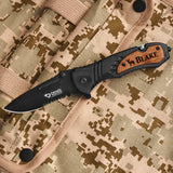 Palmetto Wood Shop Custom Engraved Pocket Knife for Men, Camping & Hunting