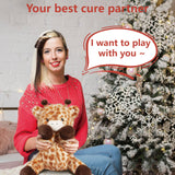 Niuniu Daddy 14" | 3.5 Pound Giraffe Weighted Plush Stuffed Animal, Heavy Giraffe Pillowfort Toys for Kids Adults, Weighted Beads for Stuffed Animals Body Pillow for Gift Birthday Christmas Holiday