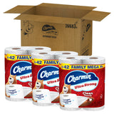 Charmin Toilet Paper Ultra Strong Clean Touch, 18 Family Mega XL Rolls = 126 Regular Rolls