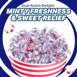 Arcor Starlight Peppermint Sugar Free Hard Candy - 2 Pounds Approx 150 - Sugar Free Candy, Peppermint Candy - Bulk Candy Individually Wrapped - Christmas Candy Bulk- Ideal for Holiday Season