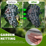 Homiton Stronger Garden Mesh Netting, 10 x 20 FT Ultra Fine Nano PP Plant Covers, Small Animals Bird Net Barrier Screen for Vegetables Plants Fruits Flowers Protection, Shading Rate 33%