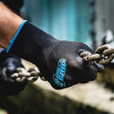 Gorilla Grip 25057-25 Slip Resistant All Purpose Work Gloves 5 Pack (Large), Black