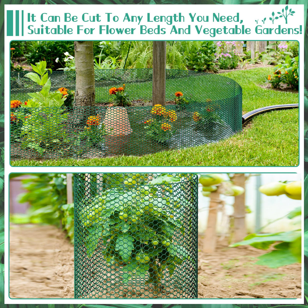 32.8ftx16In Plant Protectors from Animals,Plant Cages for Outdoor Plants