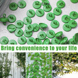 WILLBOND Plant Anchor Kit, 80 Pcs Vine Anchors 5 Pack Silicone Adhesive Sealant Garden Tie Tape Metal Wire Wire Cutters for Spring Trellis Vine and Stucco Brick Wall Climbing Plants Supplies(Green)