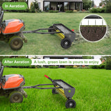 Seeutek 40Inch Tow Behind Spike Aerator - Heavy Duty Rolling Lawn Aerators