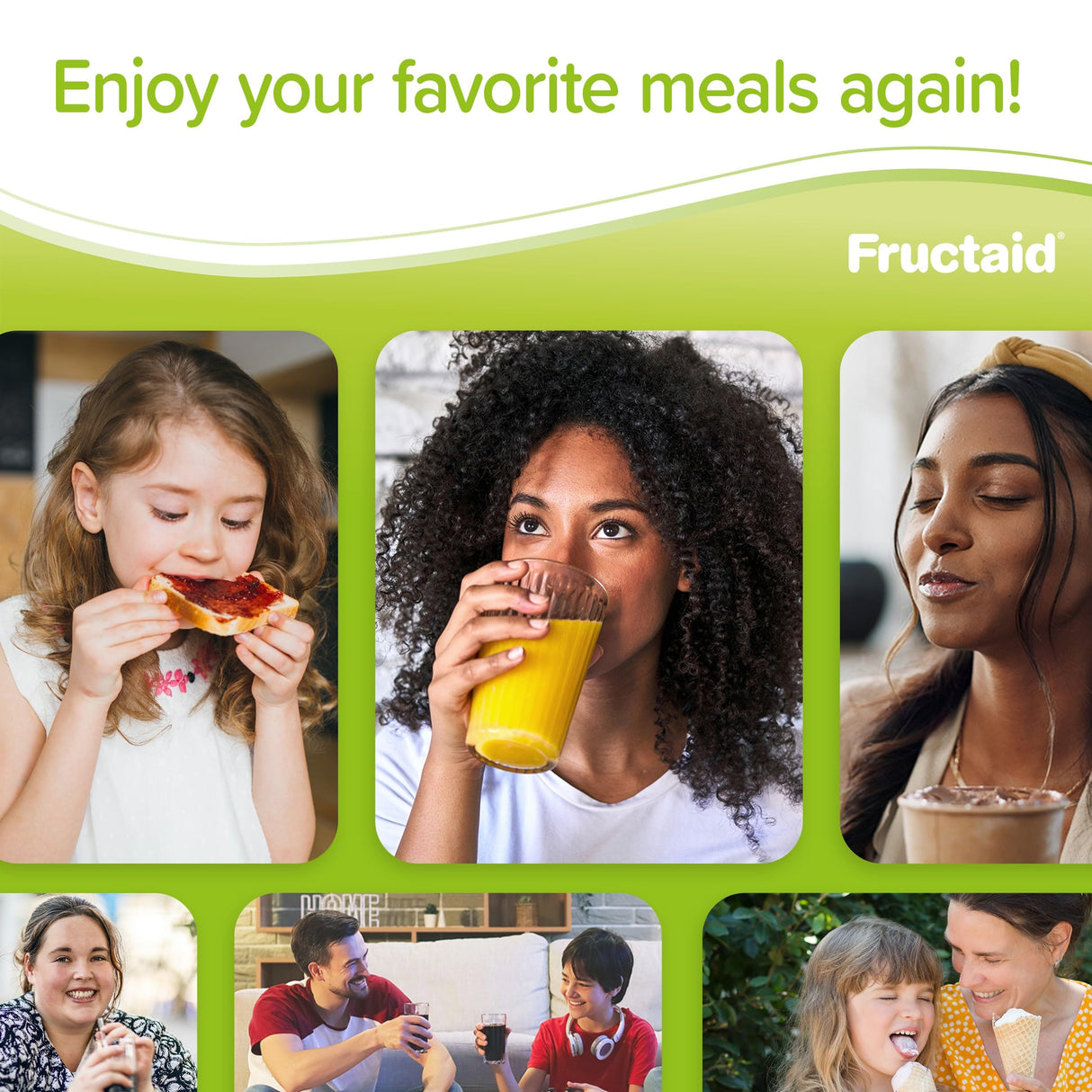 Fructaid Enzyme Supplement – 90 Capsules, so That You can Enjoy Fruits, Fruit Juices, Soft Drinks, and Sweets Again, Dietary Supplement, Gluten-Free, Lactose-Free