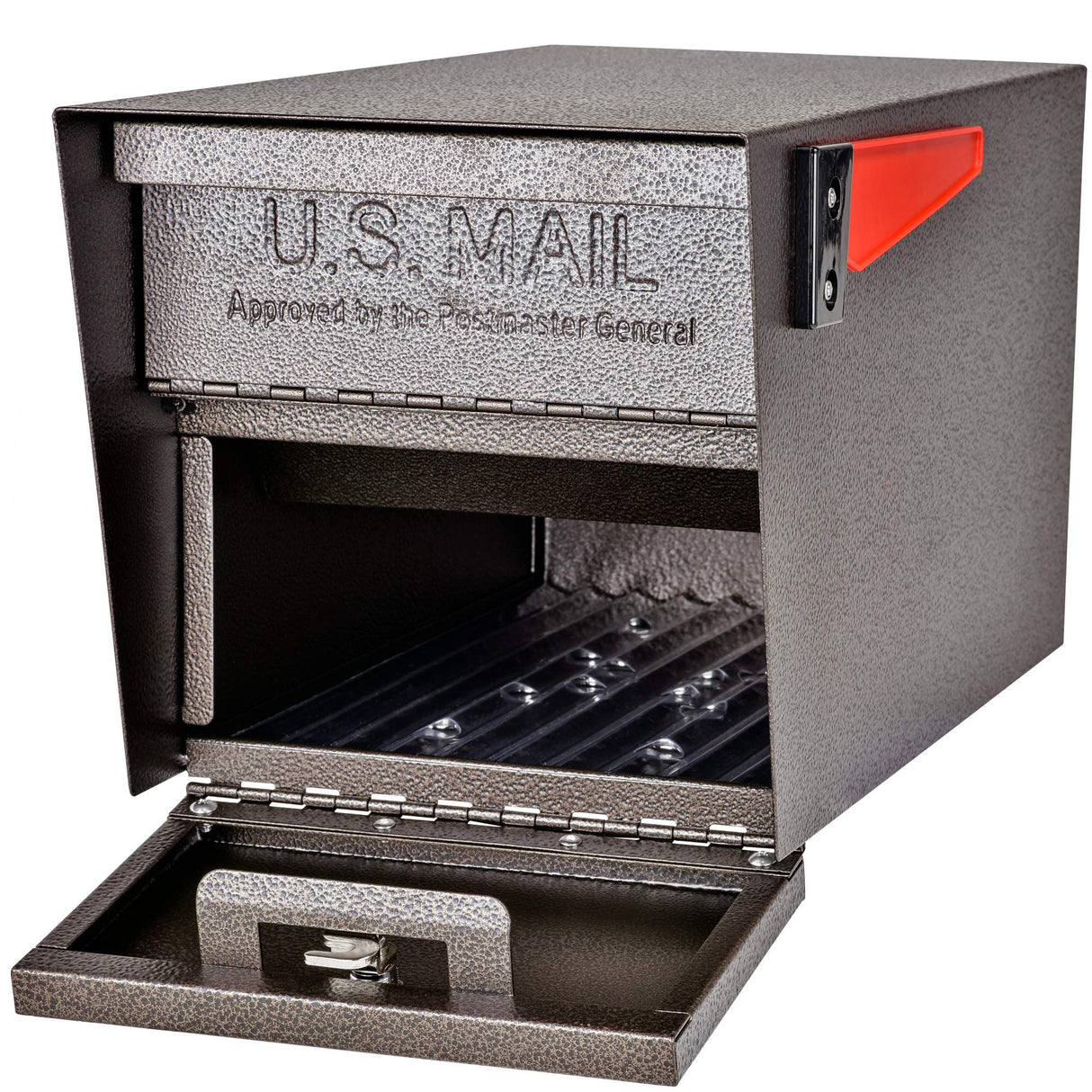 Mail Boss 7508 Curbside Mail Manager Security, Bronze Locking Mailbox