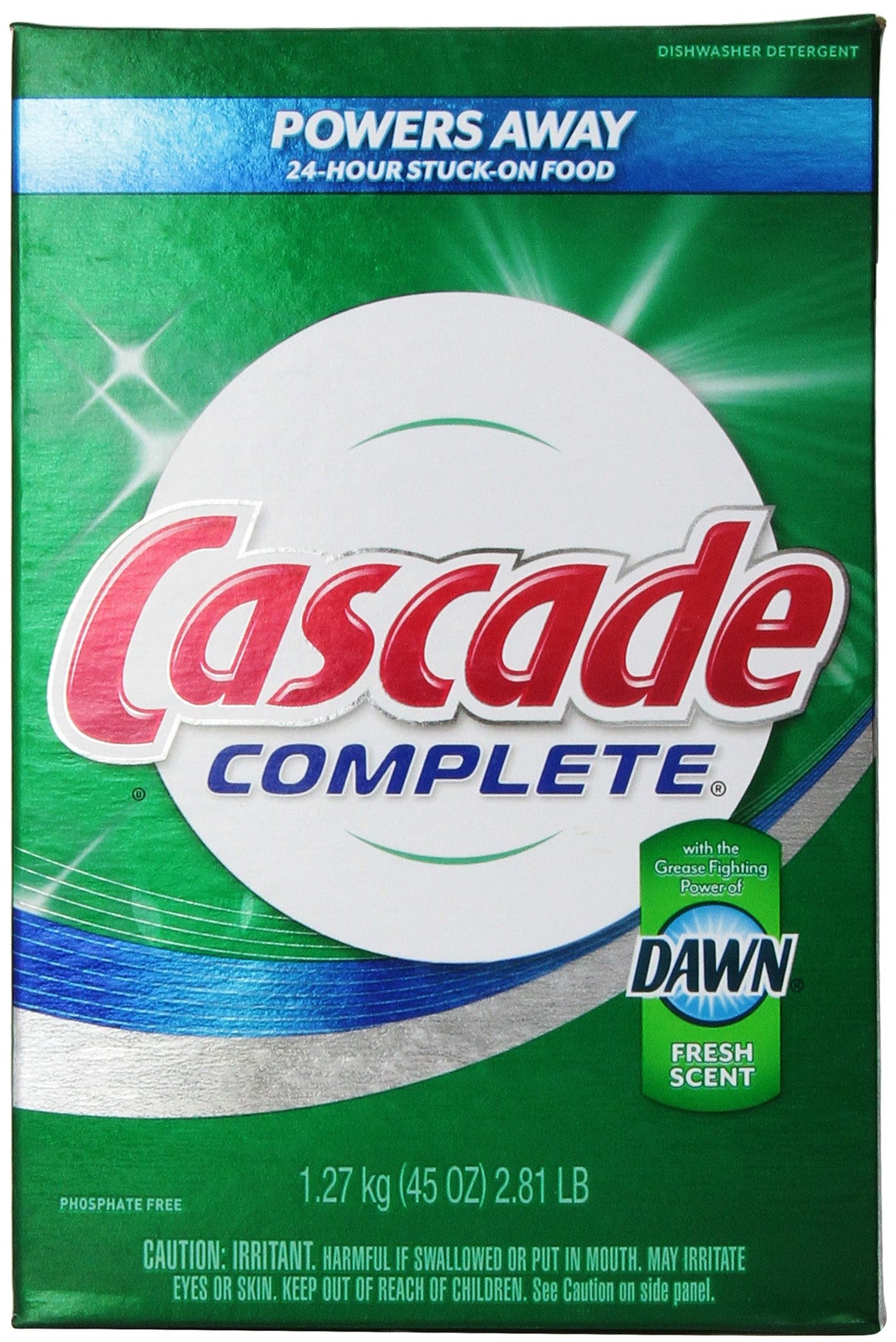 Cascade Complete, Powder Dishwasher Detergent, Fresh Scent 90 Oz (Pack of 1)