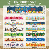 Geyee 360 Pcs Halloween Bulletin Board Borders Decorations Fall Thanksgiving Christmas Holiday Spring Easter Valentine Classroom Borders Bulletin Board Trim for Classroom School, 12 Design(Stylish)