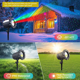 Waterproof Firefly Laser Projector Lights Outdoor,12 Effect Moving RGB Lights Show Laser Projection with RF Remote and Timer for Wedding Halloween Christmas Holiday Party Patio Garden Landscape Decor