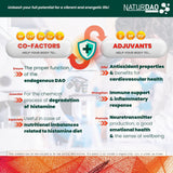 NATURDAO Plus – 1,000,000 HDU per dose - DAO Enzyme and Catalase Enzyme - 8 Cofactors and Adjuvants to Help Boost Your Own DAO - Advanced Histamine Blocking Formula - Food Intolerance - 60 Tablets