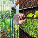 HongWay 240 Pack Landscape Staples 6 Inch, Galvanized Garden Stakes