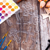 Wonderjune 60 Sets Ramadan Suncatcher Decorations Window Eid Christian Cross Suncatcher Ornaments Paint DIY Religious Art Suncatchers Crafts Kit for Jesus Sunday Activities Project Party