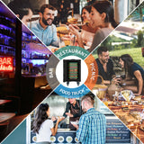 YITAHOME Insulated Food Pan Carrier, 95 Qt LLDPE Hot Box for Catering w/Stainless Steel Pan, Catering Food Warmer with Swivel Casters for 6 Full-Size Pans, Stackable Design for Restaurant Gathering