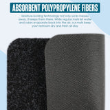 Houseables Urinal Mats, Urinal Mats for Men Bathroom, Floor Pads, Disposable Toilet Matt, for Pee, Commercial, Reusable, Urine, Splash Guard, Drip, Restroom, Mens Room, Large, Black, 17.25x20.5”, 12PK