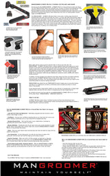 MANGROOMER - Ultimate PRO Back Hair Shaver (New 7th Generation) Complete Wide Blade Attachment Head with Shock Absorber Neck (Attachment Head with Shock Absorber Neck and Blade only)
